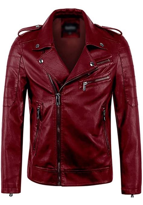 Ride In Style The Bold Red Leather Biker Jacket