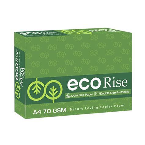 Plain 10 Reams X 500 Sheets 70 GSM JK ECO Rise Copier Paper GSM 80