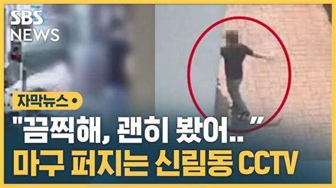 보지마 끔찍해 잔혹한 범행 장면이 그대로cctv 무차별 확산 자막뉴스 Sbs Youtube