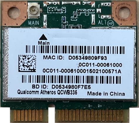 Karta Wifi Qualcomm Atheros Qcwb Minipci Por Wnaj Ceny