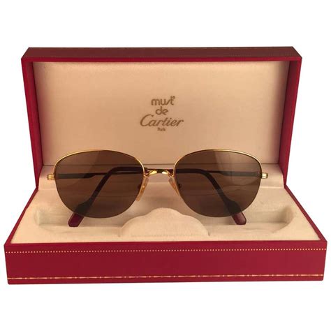 Cartier Men S 18k Gold Frame Glasses At 1stdibs 18k Gold Glasses Frames Mens 18k Gold