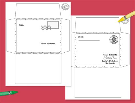 regular festive printable envelope template kids activities blog