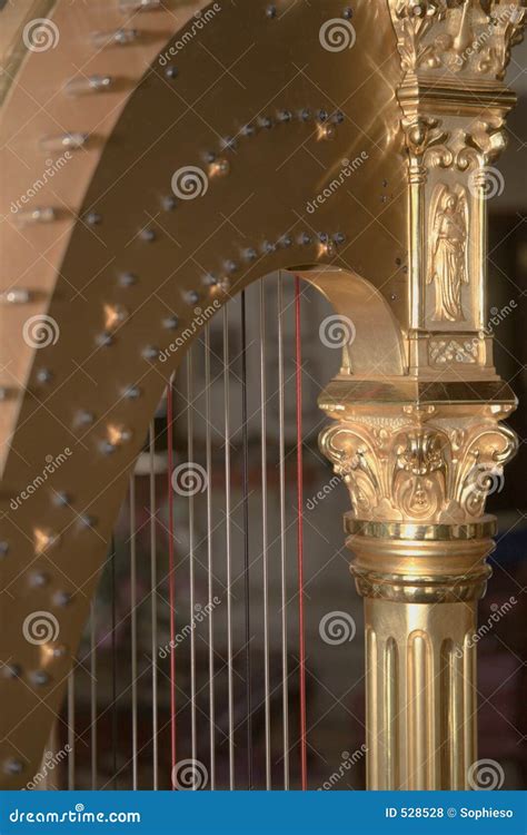 Golden Harp Stock Photo Image Of Musical Expensive Ornate 528528