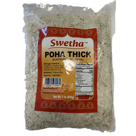 Buy Swetha Poha Thick Lbs Shresta Indian Grocery Quicklly