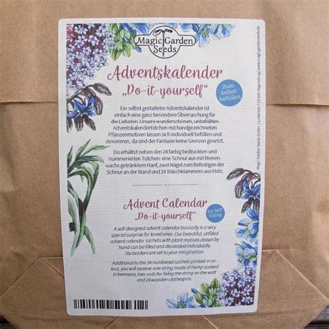 Adventskalender Do It Yourself Editie 2020