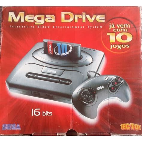 Mega Drive Muito Bem Cuidado 1 Controle 1 Cabo Av Cartucho