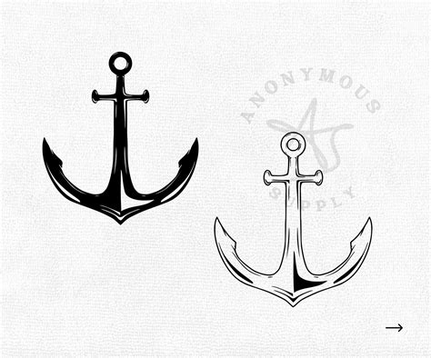 Anchor Svg Nautical Svg Marine Svg Pirate Svg Anchor Png Etsy