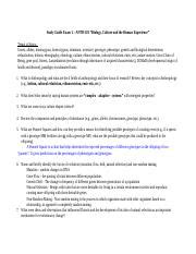 Study Guide For Exam Anth Docx Study Guide Exam Anth