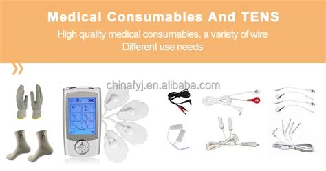 Portable Tens Cable Snap Electrode Lead Wire Connect With Tens Ems