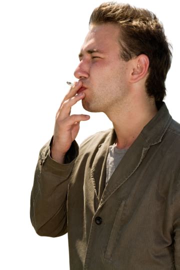 Man Smokes Burning Forbidden Close Up Forbidden Bad Smoking Png