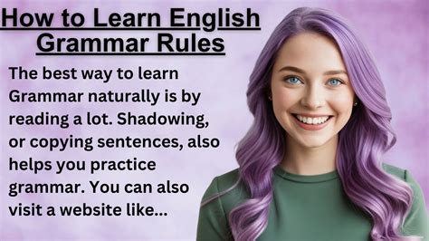 How To Learn English Grammar Rules Learn English Through Story