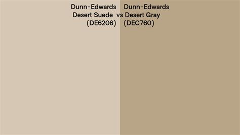 Dunn Edwards Desert Suede Vs Desert Gray Side By Side Comparison