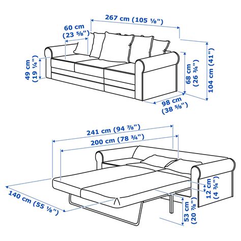 Gronlid 3 Seat Sofa Bed 79418967 Ikea Cyprus