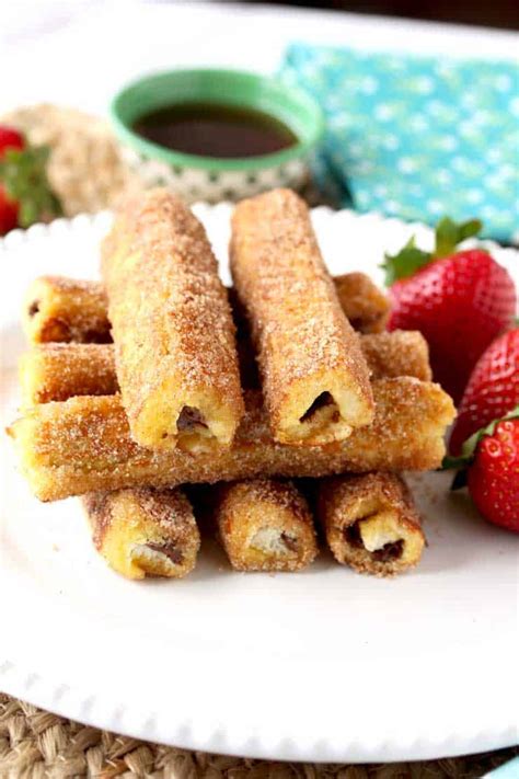 Nutella French Toast Roll-Ups - Princess Pinky Girl