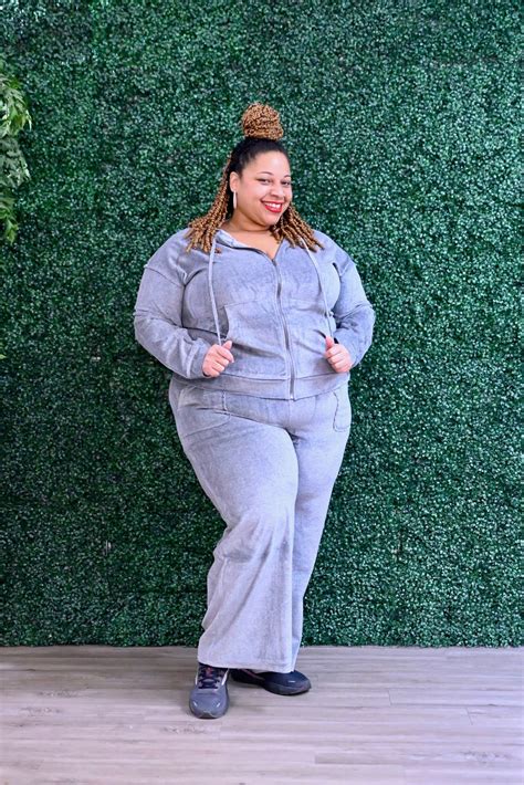 Khloe Velour Tracksuit Curvy Girl Styles Boutique