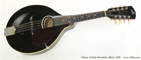 Gibson Style A Mandolin, Black, 1928 | www.12fret.com