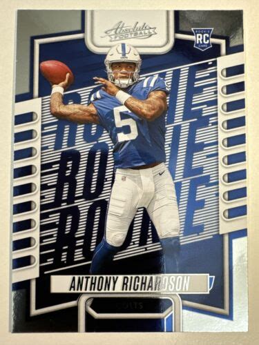 2023 Panini Absolute Football Anthony Richardson Rookie RC 104 Colts