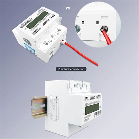 A V Hz Dds Single Phase Din Rail Kwh Watt Hour Din