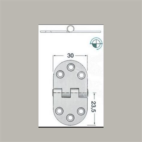 Cerniera In Acciaio Inox Spessore Mm Ship Leader Accessori Per