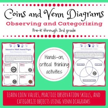 Coins And Venn Diagrams Activity Based Journal Pages For K Nd