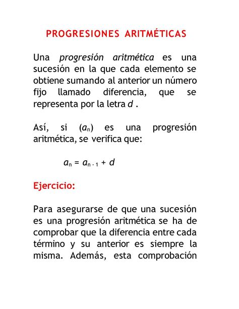 Calam O Progresiones Aritmeticas