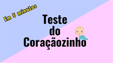 Teste do Coraçãozinho no Recém Nascido YouTube