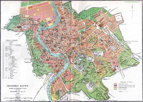 street map  rome circa