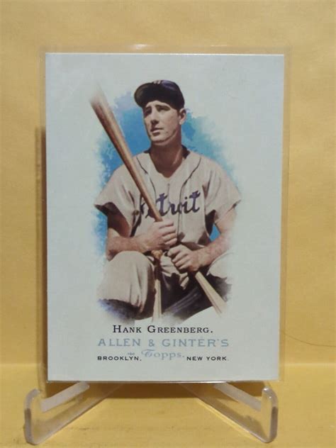 Topps Allen And Ginter Hank Greenberg Ebay