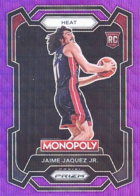 Jaime Jaquez Jr Prizm Monopoly Purple Wave Price Guide