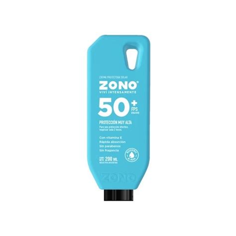 Protector Solar Zono En Crema Fps 50 X 200 Ml ZONO Protectores Solares