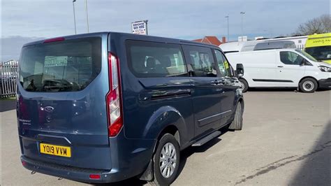 Ford Transit Custom Tourneo 9 Seater Auto In Chrome Blue Youtube