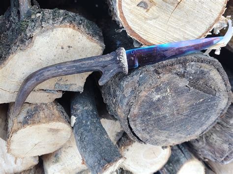 Antler Handled Carving Knife My Bladesmithing Journey