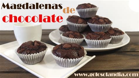 Magdalenas De Chocolate Golosolandia Recetas Y V Deos De Postres Y