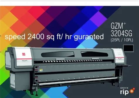 4 Dimatix Starfire 1024 Gongzheng GZM 3204SG Solvent Printers At