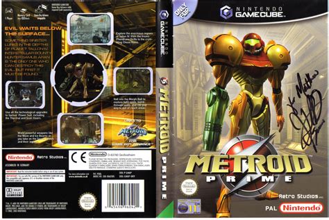 Metroid Database Prime Cover Eur Signed By Jennifer Hale Metroid Database