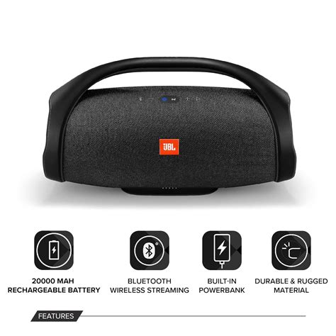 JBL Boombox 60 Watt 1.0 Channel Wireless Bluetooth Portable Speaker ...