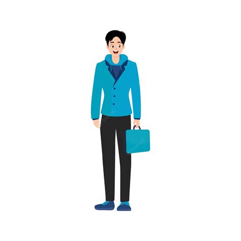 Premium Vector Business Man Vector Illustration