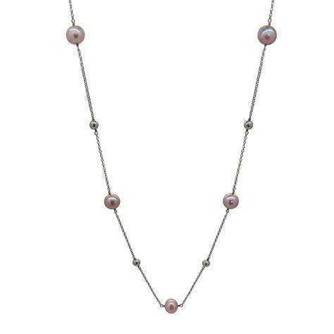 Pink Freshwater Pearl Necklace Maria Kenda Jewellery