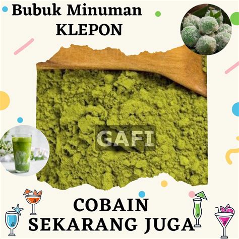 Jual Bubuk Minuman Klepon Kg Bandung Serbuk Minuman Rasa Klepon