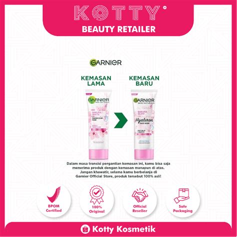 Jual Garnier Sakura Glow Hyaluron Face Wash 100 Ml Shopee Indonesia