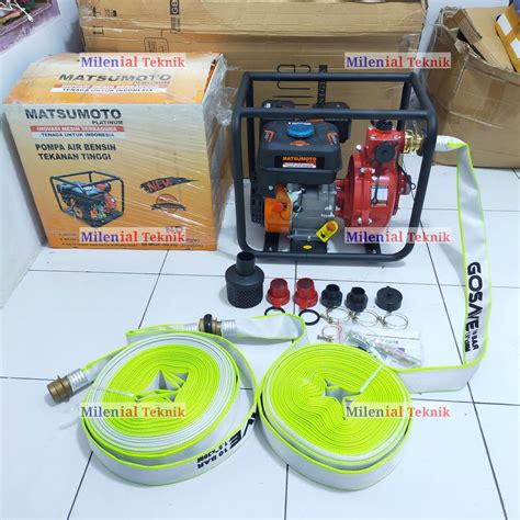 Paket Mesin Pompa Pemadam Matsumoto Mgp Hd Double Impeller Komplit