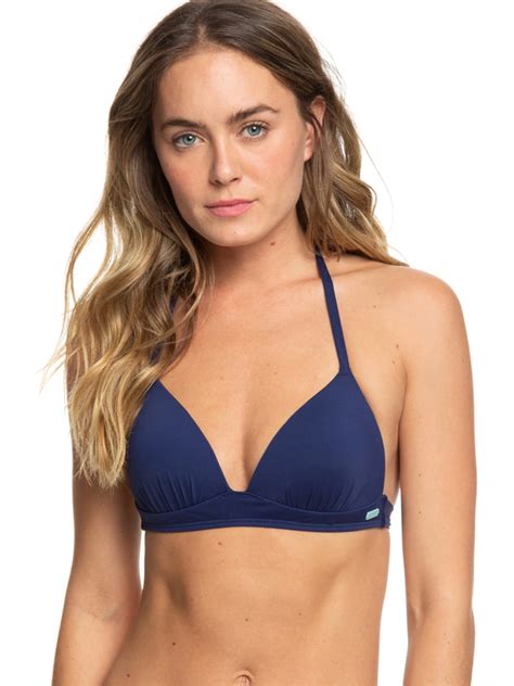 Beach Classics Moulded Tri Bikini Top For Women Roxy