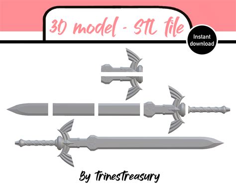 3d File Zelda Master Sword 3d Models Stl Files 🗡️ ・3d Printing Idea