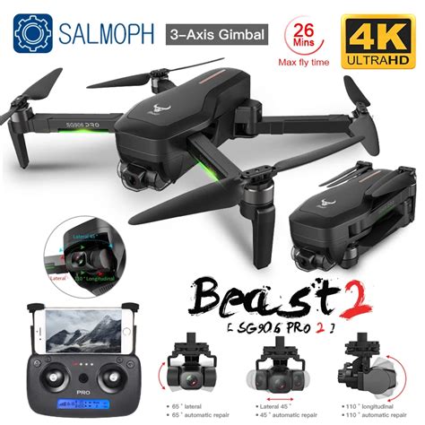 2020 Sg906 Pro 2 Drone Gps 3 Axis Gimbal With 4k 5g Wifi Dual Camera