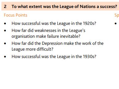 Cambridge Igcse History B To What Extent Was The League Of Nations