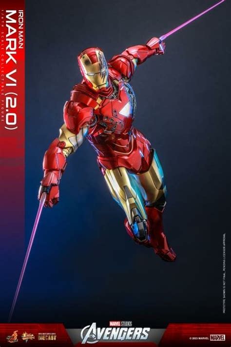 Hot Toys The Avengers Iron Man Mark VI Ver 2 1 6 Figure MMS687D52 Sugo Toys Australian