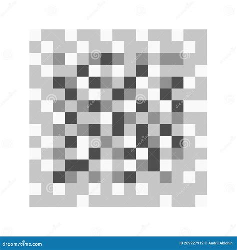 Censor Blured Effect Checkered Texture Gray Pixel Mosaic Square