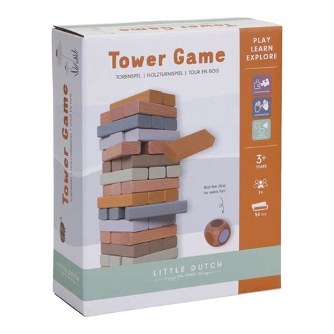 Little Dutch Wooden Tower Game Make Believe Co