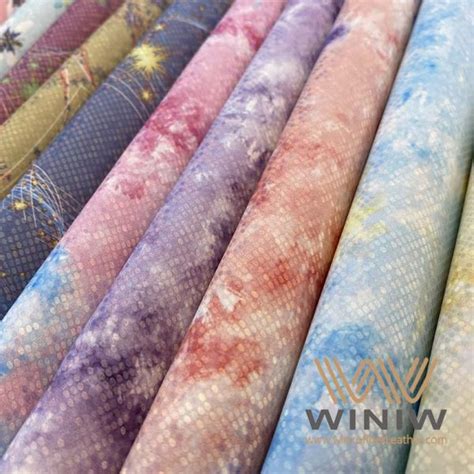 Glitter Leather Supplier Buy Glitter Leather WINIW Shoe Materials