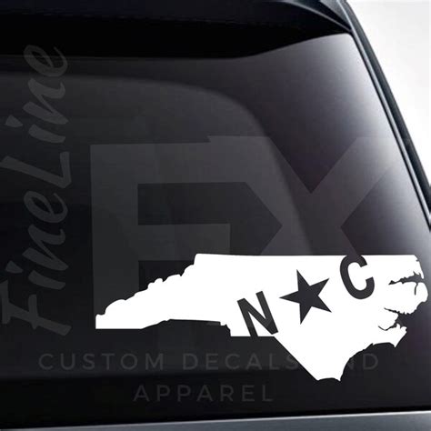 North Carolina Decal Etsy